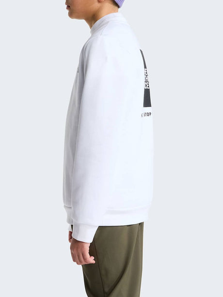 Felpa The North Face EVO BOX NSE C Bambino - Bianco