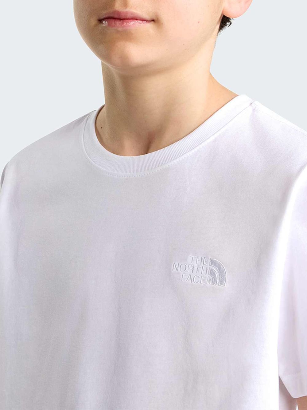 T-shirt The North Face EVO EMB S/S T Bambino - Bianco The North Face  Angolo dello Sport