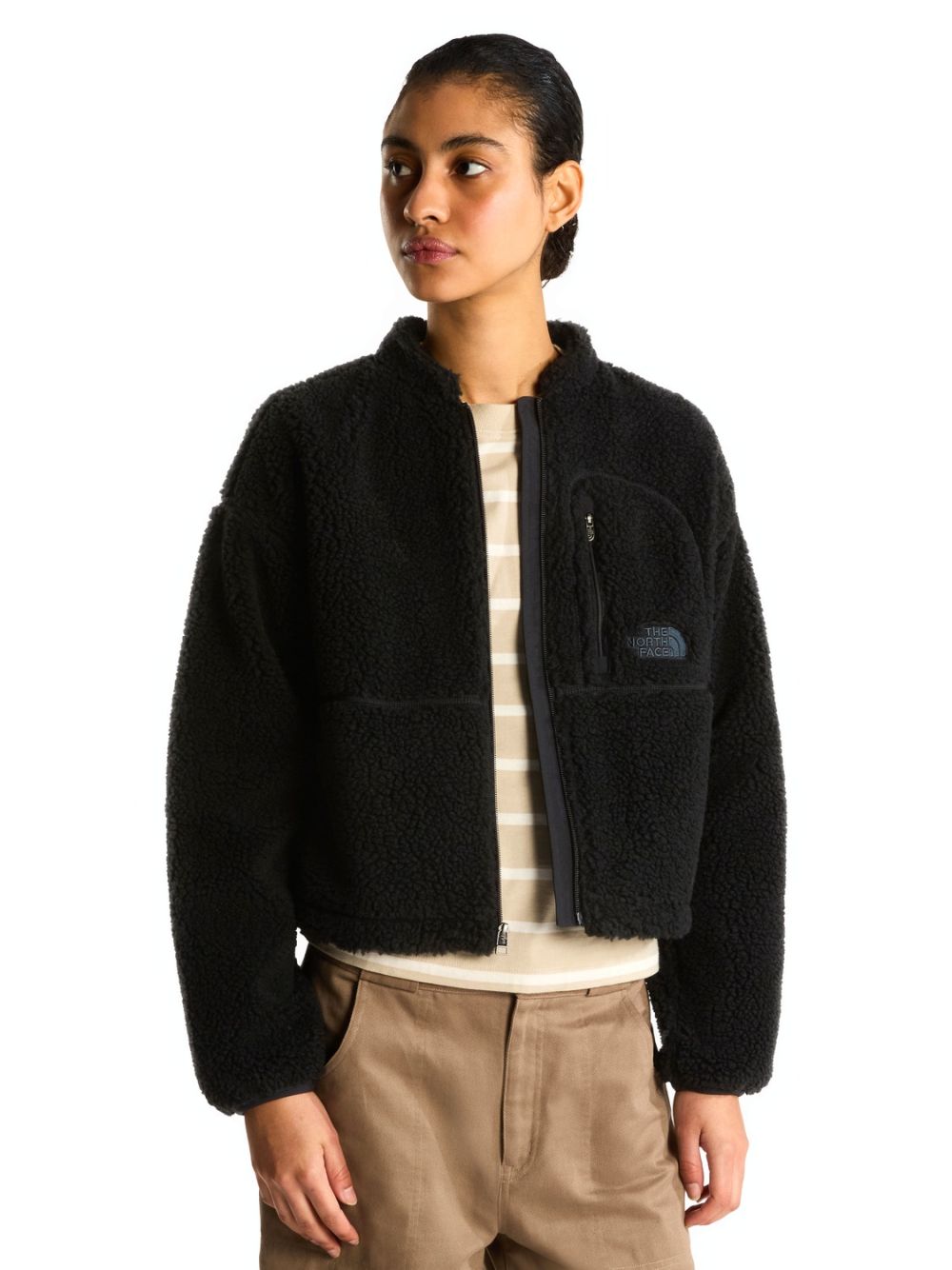 Pile The North Face EXT PLE 2 FZ J Donna - Nero