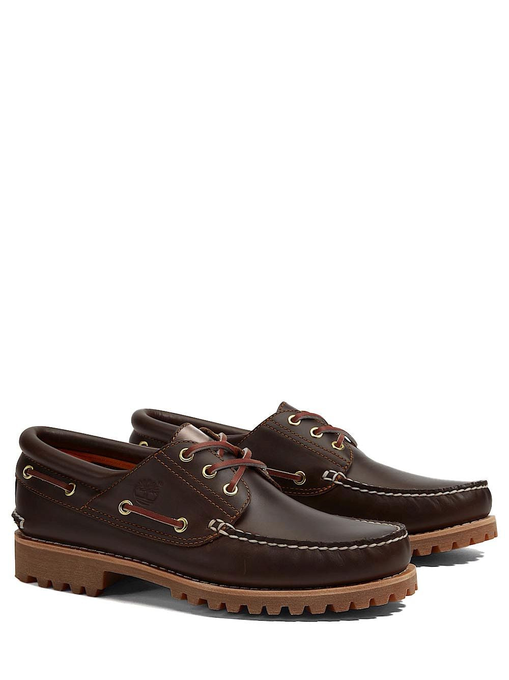 Mocassini Timberland Authentic 3-Eye Lug Handsewn Uomo - Marrone