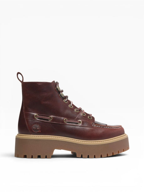 Stivaletti Timberland STONE STREET MID LACE UP BOOT FULL GRAIN Donna - Bordeaux