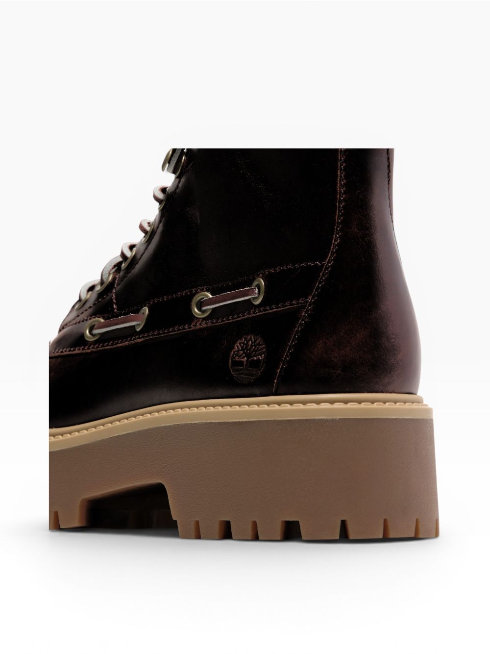 Stivaletti Timberland STONE STREET MID LACE UP BOOT FULL GRAIN Donna - Bordeaux