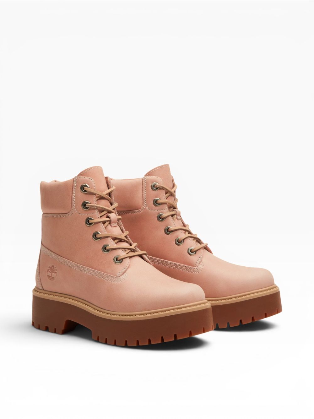 Stivaletti Timberland STONE STREET 6 INCH LACE UP BOOT FULL GRAIN Donna - Rosa