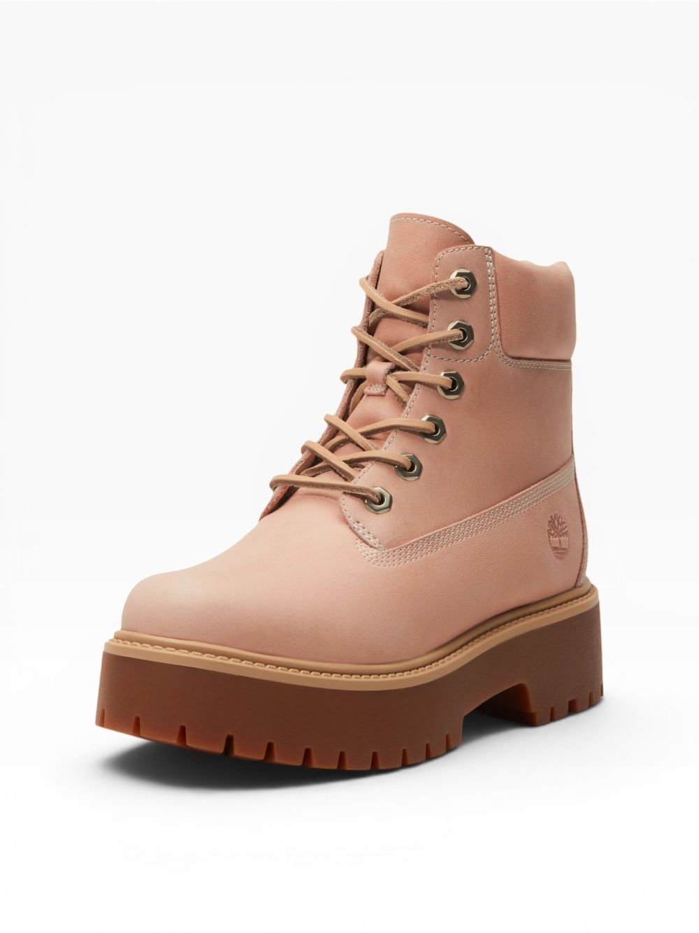 Stivaletti Timberland STONE STREET 6 INCH LACE UP BOOT FULL GRAIN Donna - Rosa