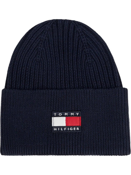 Cappello Tommy Hilfiger ITAGE FLAG BEANIE Bambino - Blu