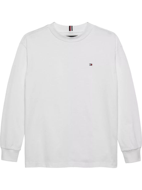 T-shirt Tommy Hilfiger ESSENTIAL LS Bambino - Bianco