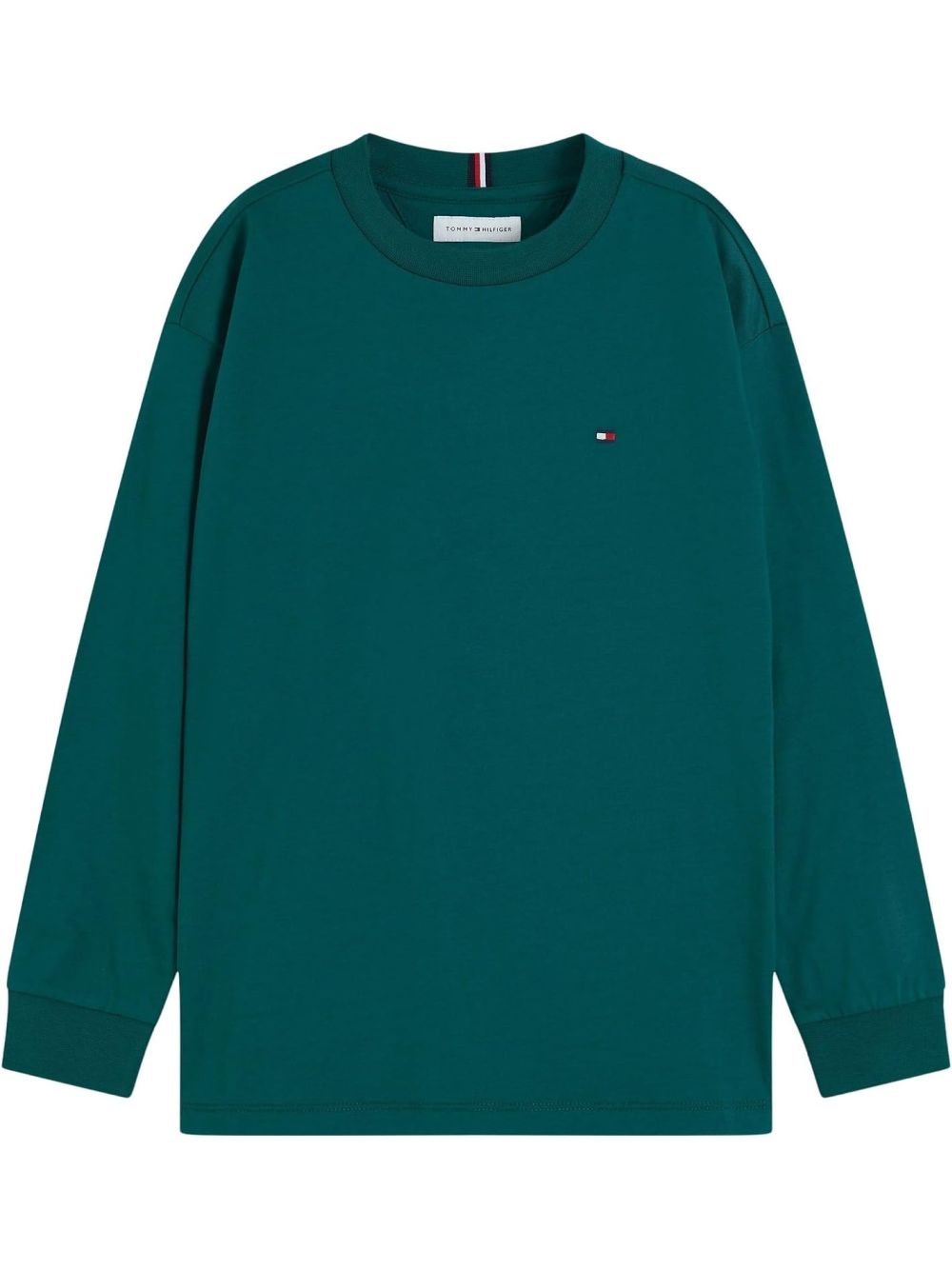 T-shirt Tommy Hilfiger ESSENTIAL T-SHIRT LS Bambino - Verde
