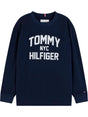 T-shirt Tommy Hilfiger BRAND LOVE LS Bambino - Blu