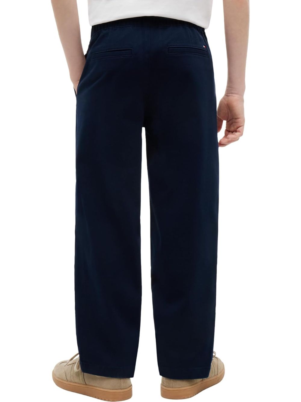 Pantalone Tommy Hilfiger BAGGY PULL ON SOFT TWILL Bambino - Navy