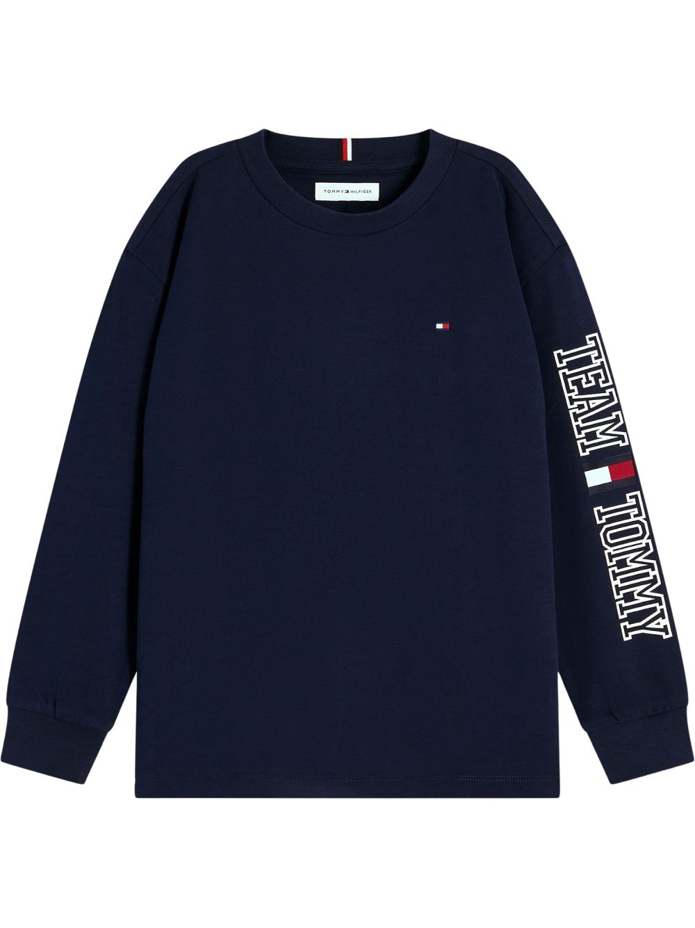T-shirt Tommy Hilfiger TEAM TOMMY GRAPHIC LS Bambino - Navy
