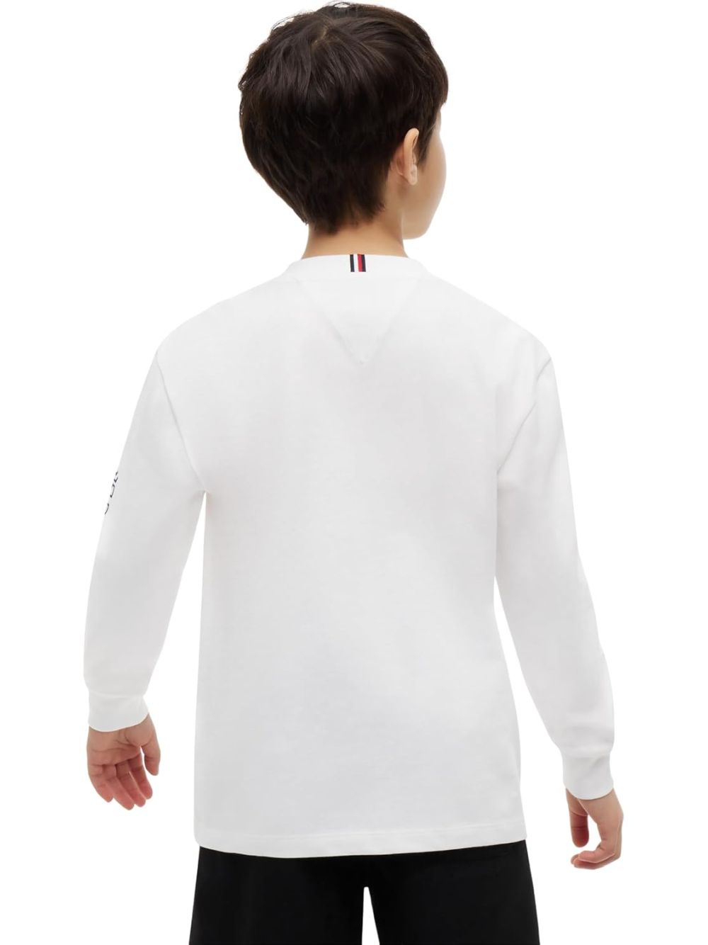 T-shirt Tommy Hilfiger TEAM TOMMY GRAPHIC LS Bambino - Bianco