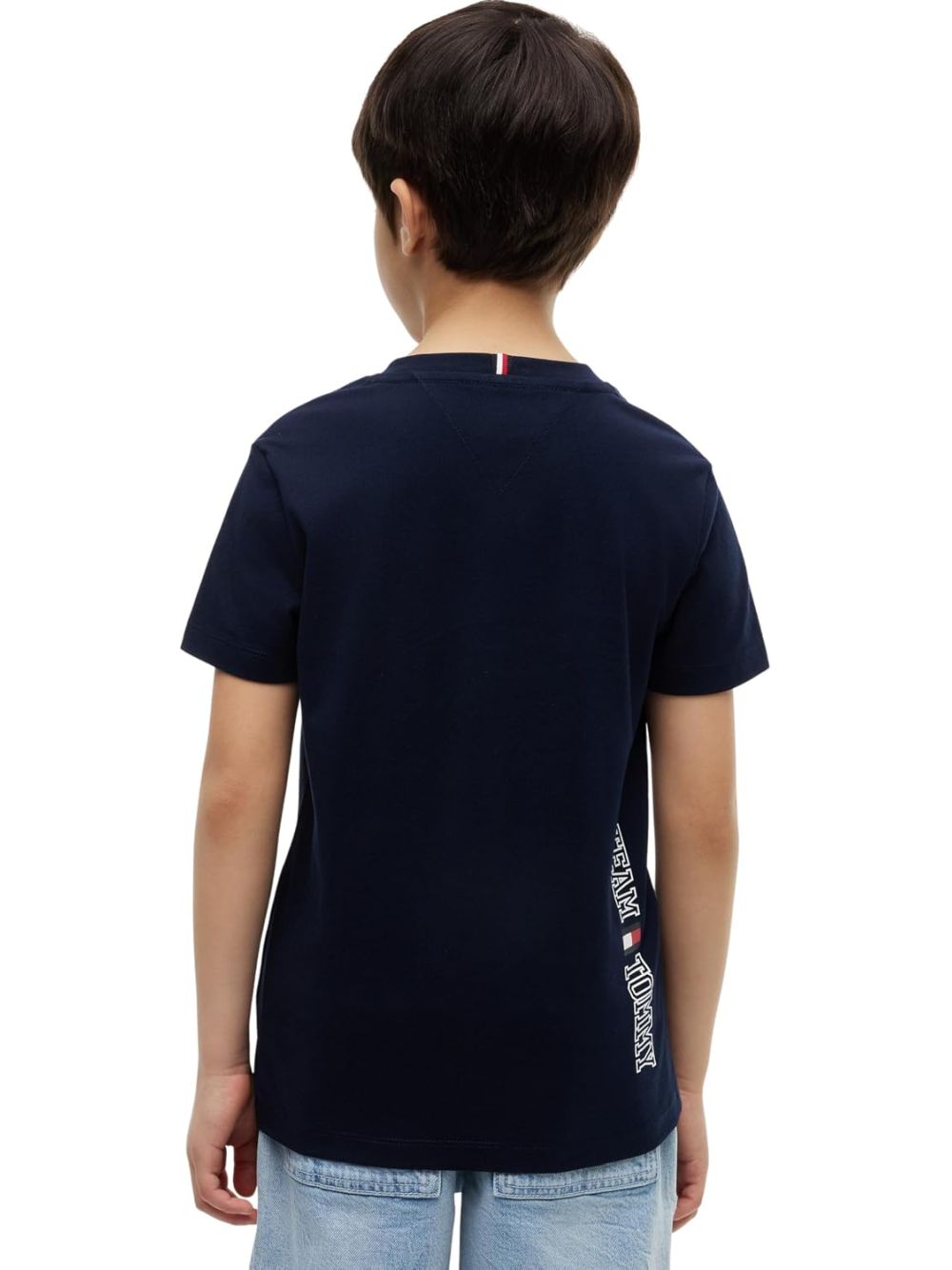 T-shirt Tommy Hilfiger TEAM TOMMY GRAPHIC LS Bambino - Navy