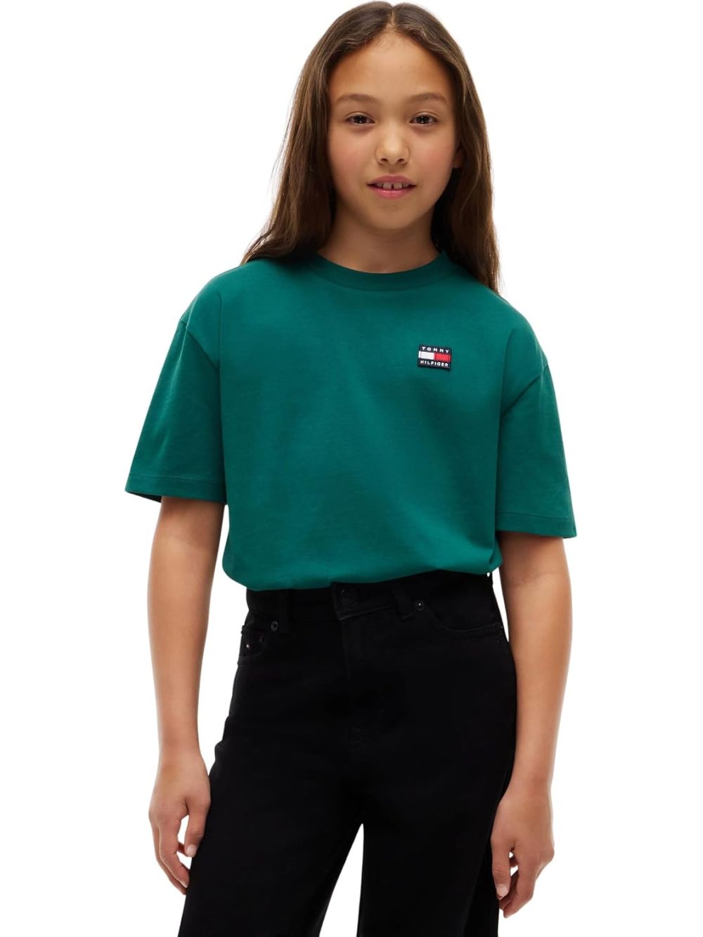 T-shirt Tommy Hilfiger HERITAGE TEE SS Bambino - Verde