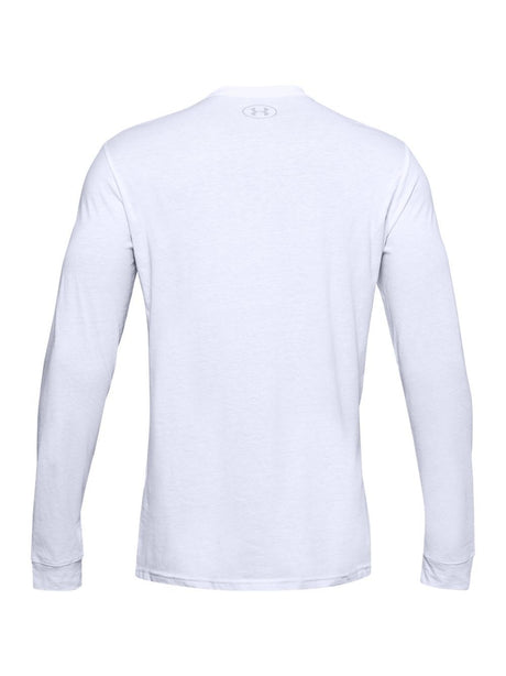 T-shirt Sportiva Under Armour SPORTSTYLE LEFT CHEST LS Uomo - Bianco