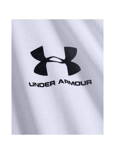 T-shirt Sportiva Under Armour SPORTSTYLE LEFT CHEST LS Uomo - Bianco