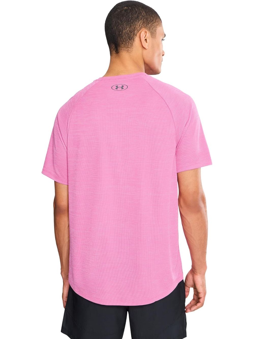 T-shirt Sportiva Under Armour TECH TEXTURED SS Uomo - Rosa
