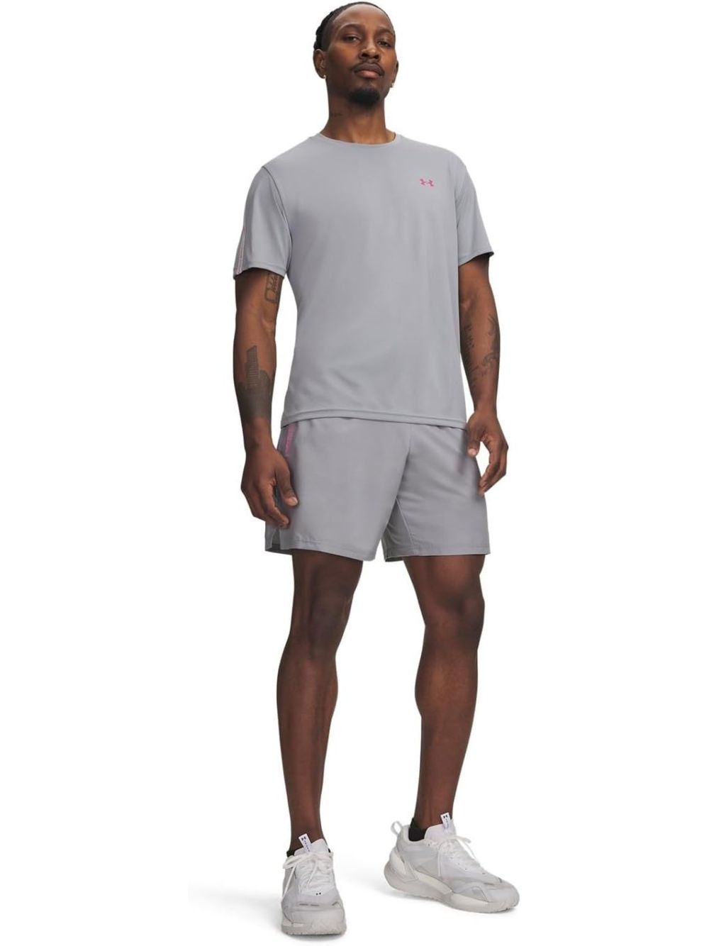 Pantaloncino Sportivo Under Armour TECH WOVEN WORDMARK Uomo - Grigio