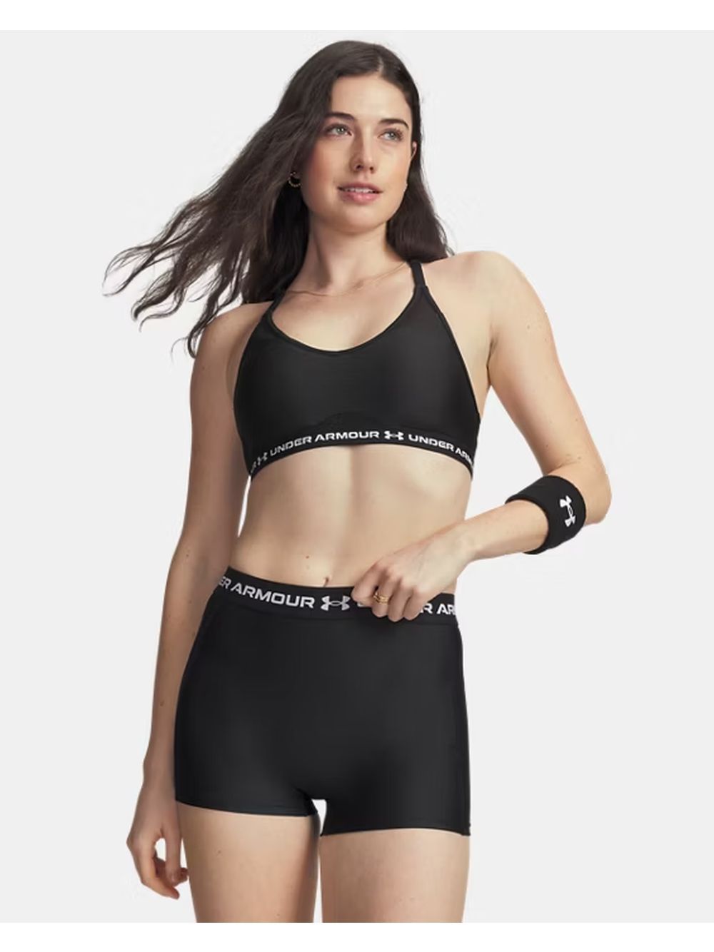 Top Sportivo Under Armour CROSSBACK LOW BRA Donna - Nero