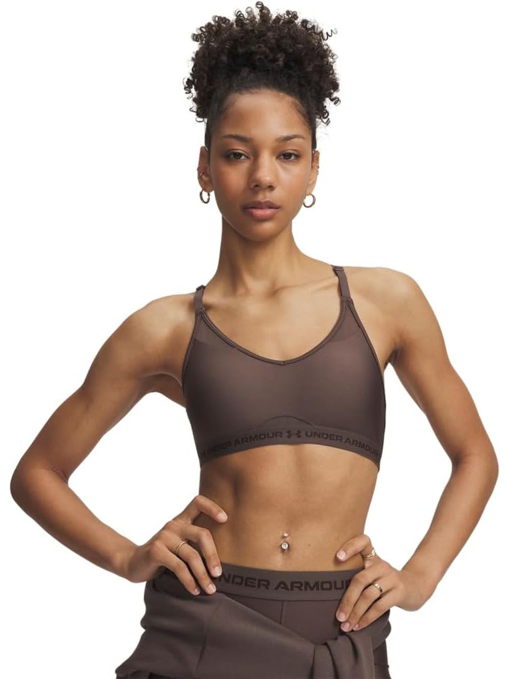 Top Sportivo Under Armour CROSSBACK LOW BRA Donna - Marrone