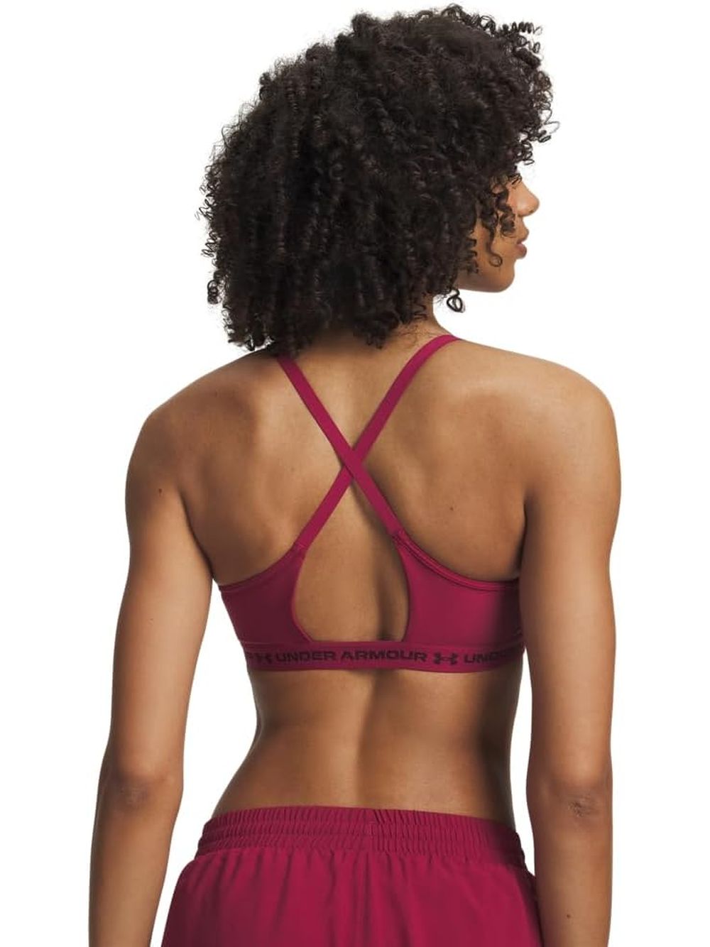 Top Sportivo Under Armour CROSSBACK LOW BRA Donna - Rosso