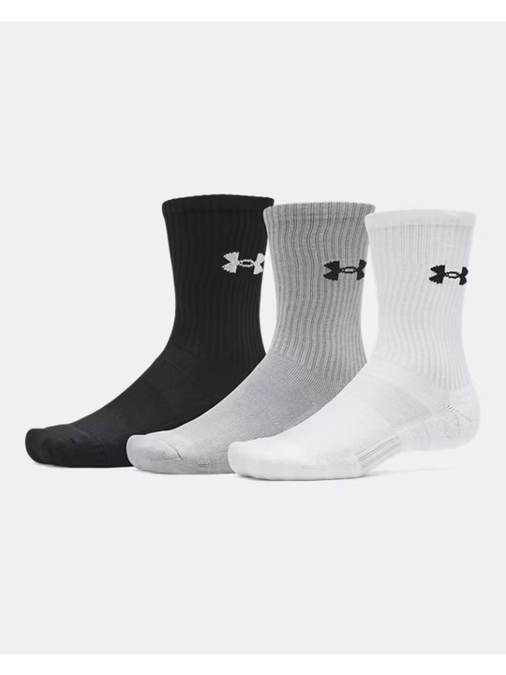 Calze Sportive Under Armour PERFORMANCE COTTON 3P CRW Unisex - Bianco