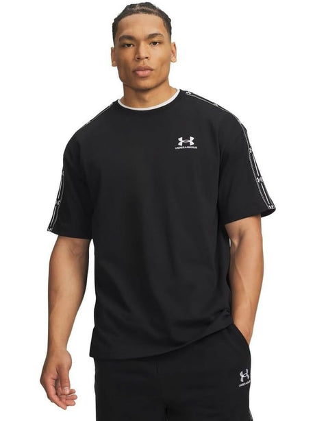 T-shirt Sportiva Under Armour ICON HWT TEE TAPED Uomo - Nero