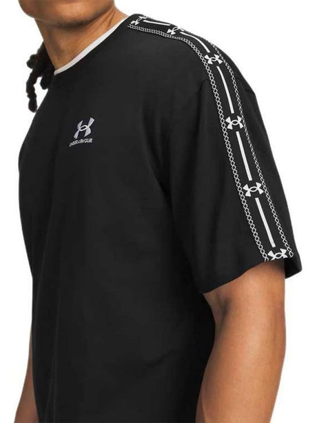 T-shirt Sportiva Under Armour ICON HWT TEE TAPED Uomo - Nero