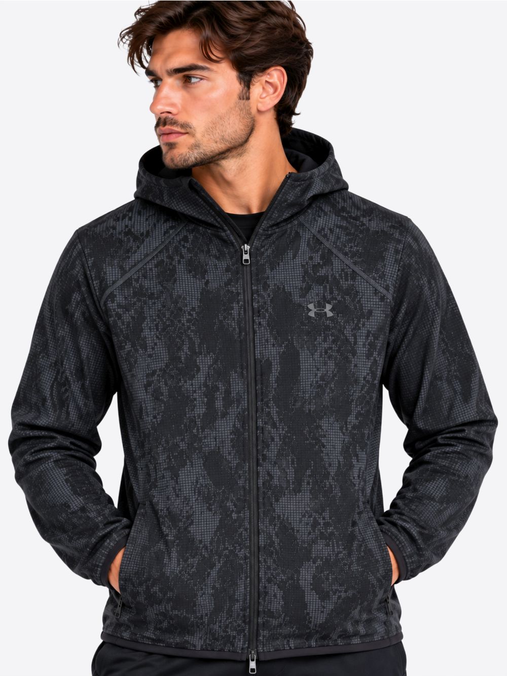 Felpa Under Armour UNSTOPPABLE FLC FZ Uomo - Nero