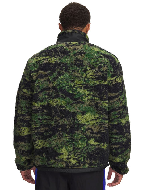 Felpa Under Armour ICON CW HIGH PILE FZ Uomo - Oliva