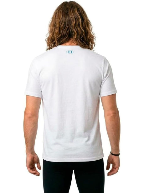 T-shirt Sportiva Under Armour LOCKERTAG PRINT SS Uomo - Bianco