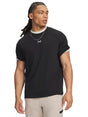 T-shirt Sportiva Under Armour M HWT METAL LOGO SS Uomo - Nero