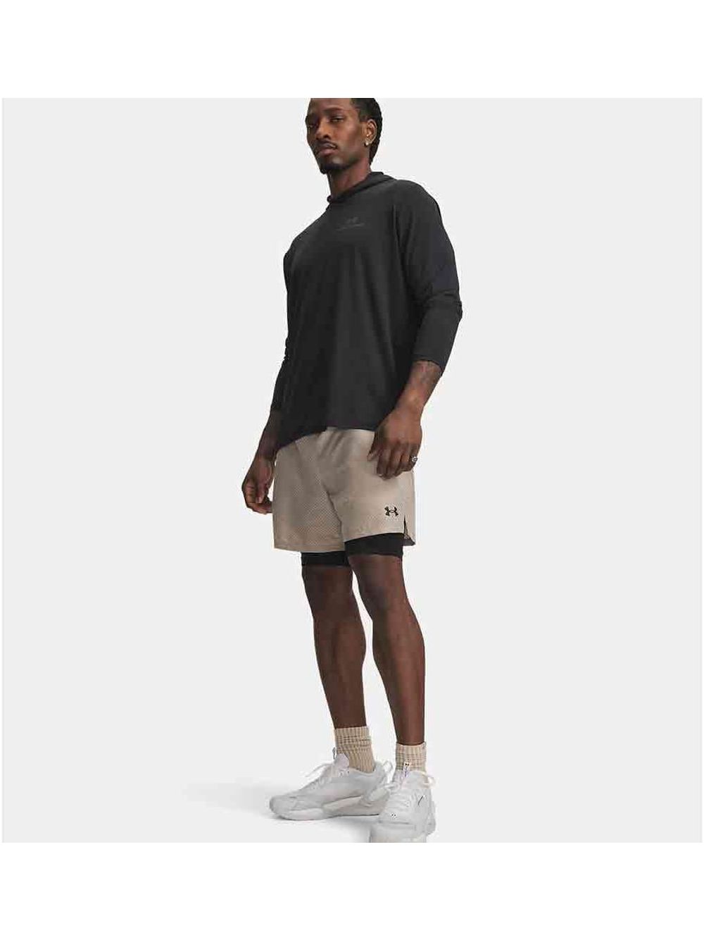 Pantaloncino Sportivo Under Armour VANISH WVEN SHORT 2.0 2N1 Uomo - Grigio