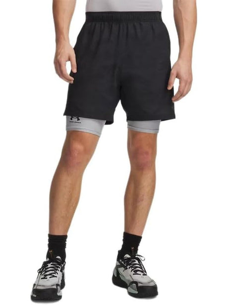 Pantaloncino Sportivo Under Armour VANISH WOVEN 2.0 6IN PRNT Uomo - Nero