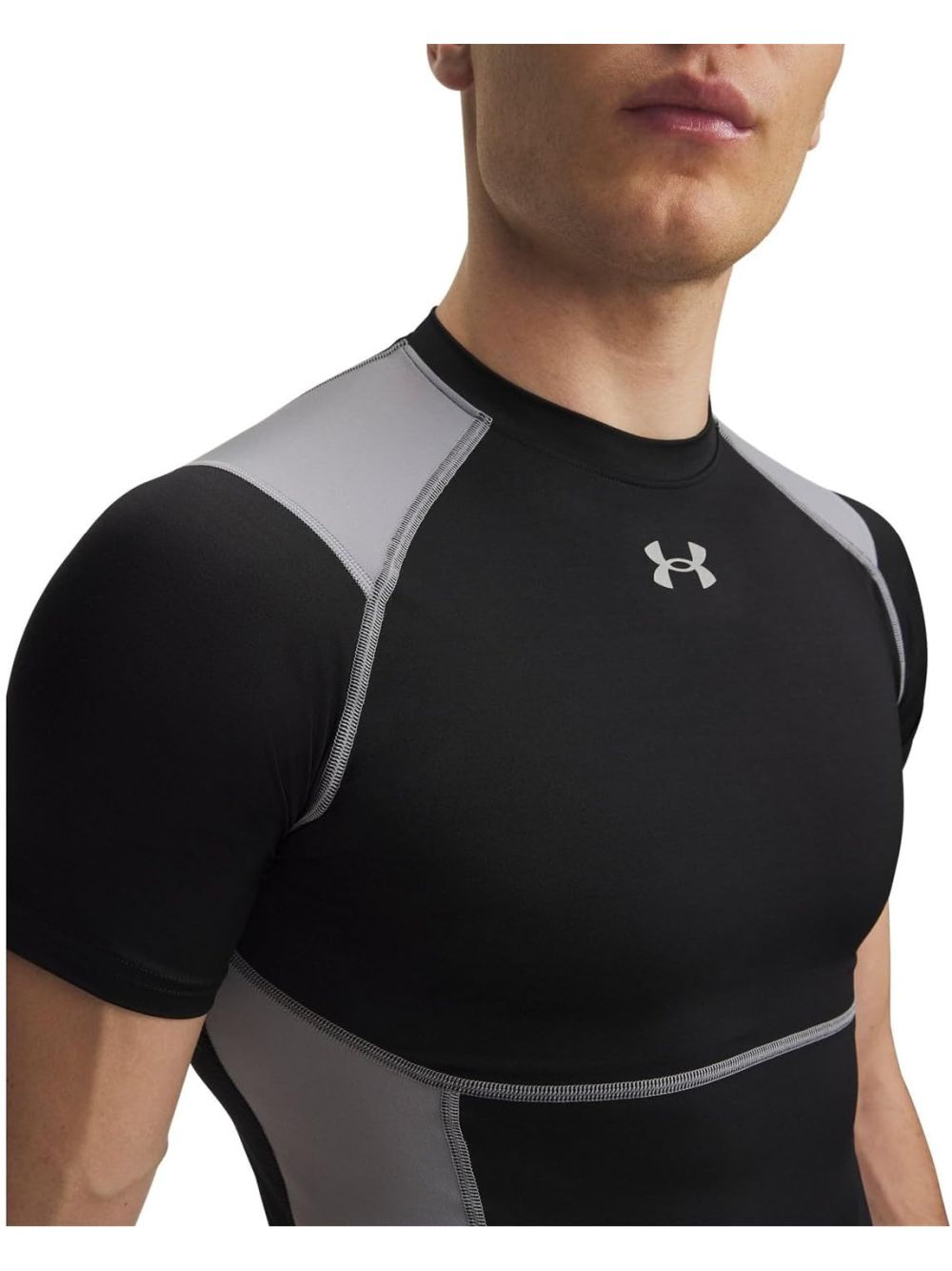 T-shirt Sportiva Under Armour HG ELITE COMP SS Uomo - Nero