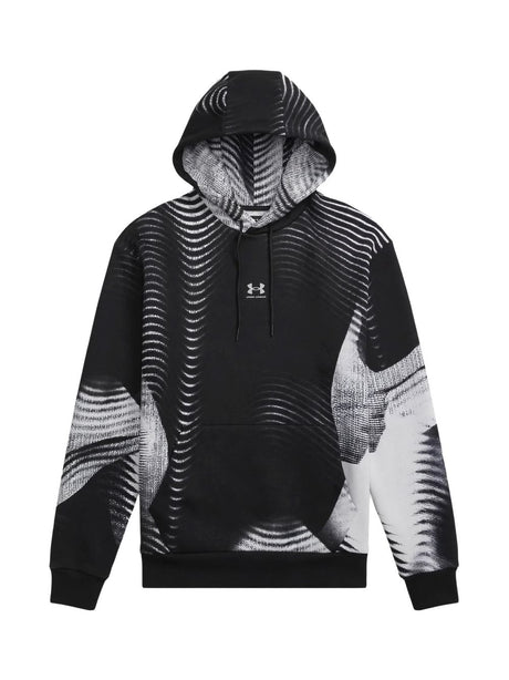 Felpa Under Armour ICON FLEECE PRINTED HD Uomo - Nero