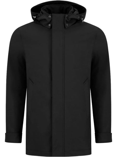 Cappotto Woolrich SOFT SHELL BARROW MAC COAT Uomo - Nero