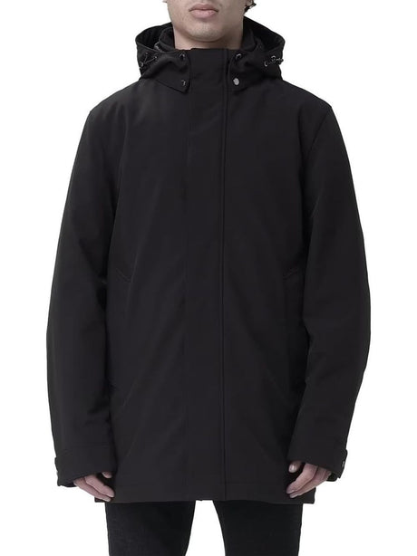 Cappotto Woolrich SOFT SHELL BARROW MAC COAT Uomo - Nero
