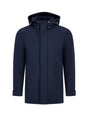 Cappotto Woolrich SOFT SHELL BARROW MAC COAT Uomo - Blu