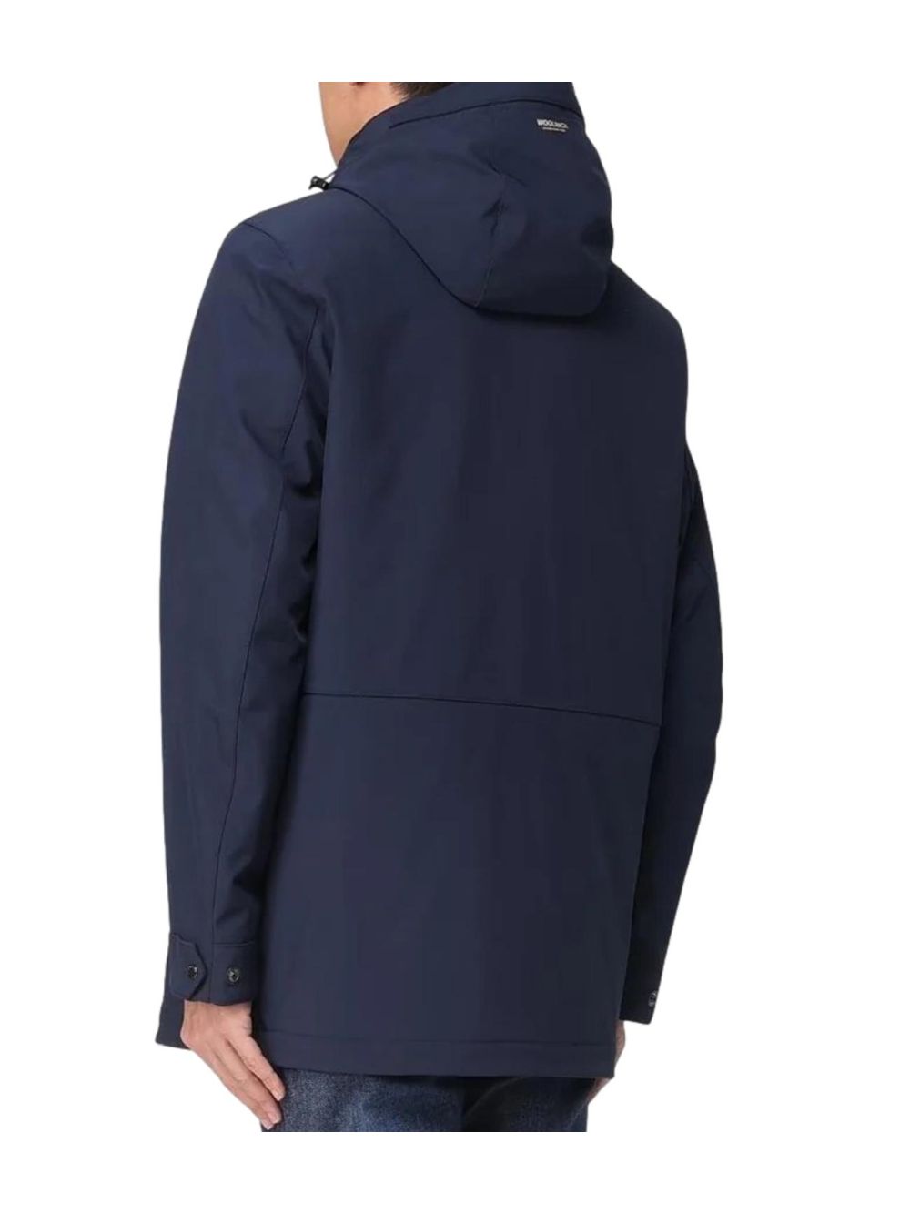 Cappotto Woolrich SOFT SHELL BARROW MAC COAT Uomo - Blu