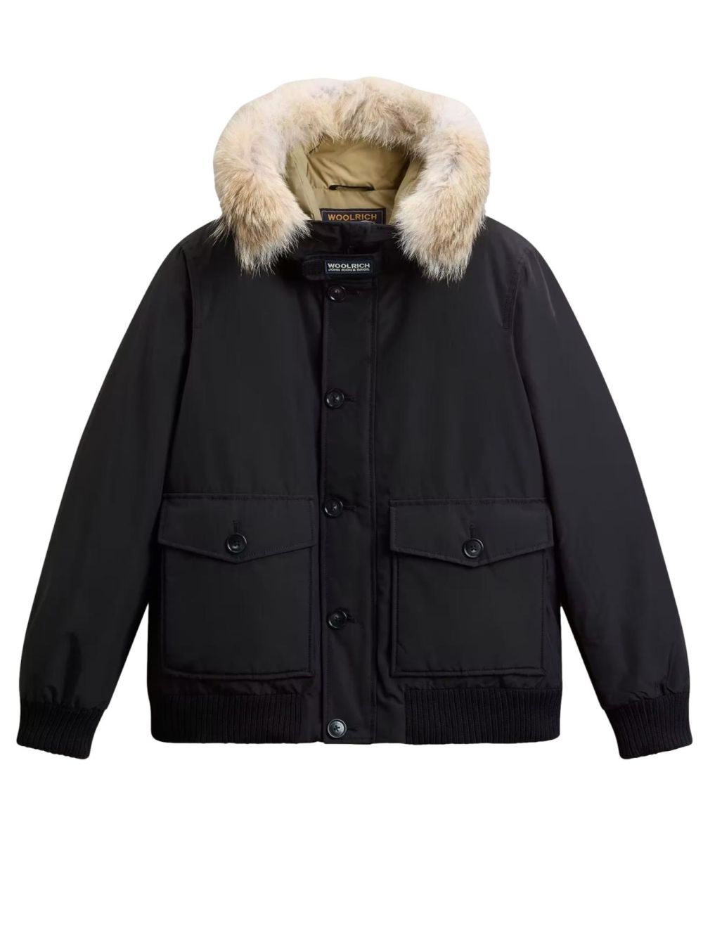 Giubbotto Woolrich POLAR DETACHABLE FUR BOMBER Uomo - Nero