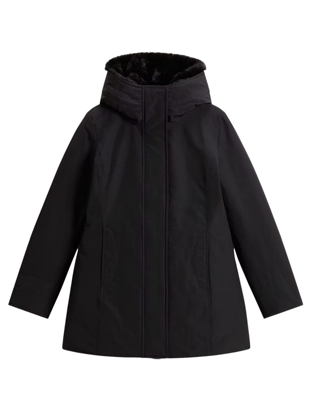 Giubbotto Woolrich BOULDER FAUX FUR PARKA Donna - Nero