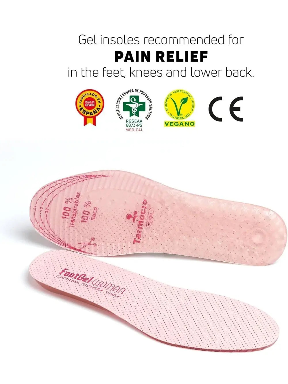 Accessori Sportivi Footgel Unisex Solette Urbano Rosa Footgel  Angolo dello Sport