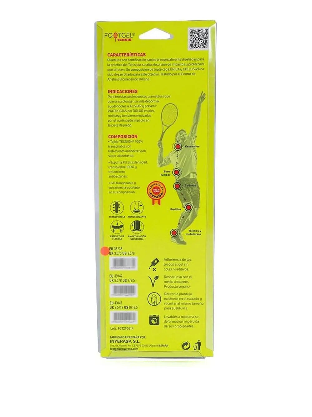 Accessorio Sportivo Footgel Unisex