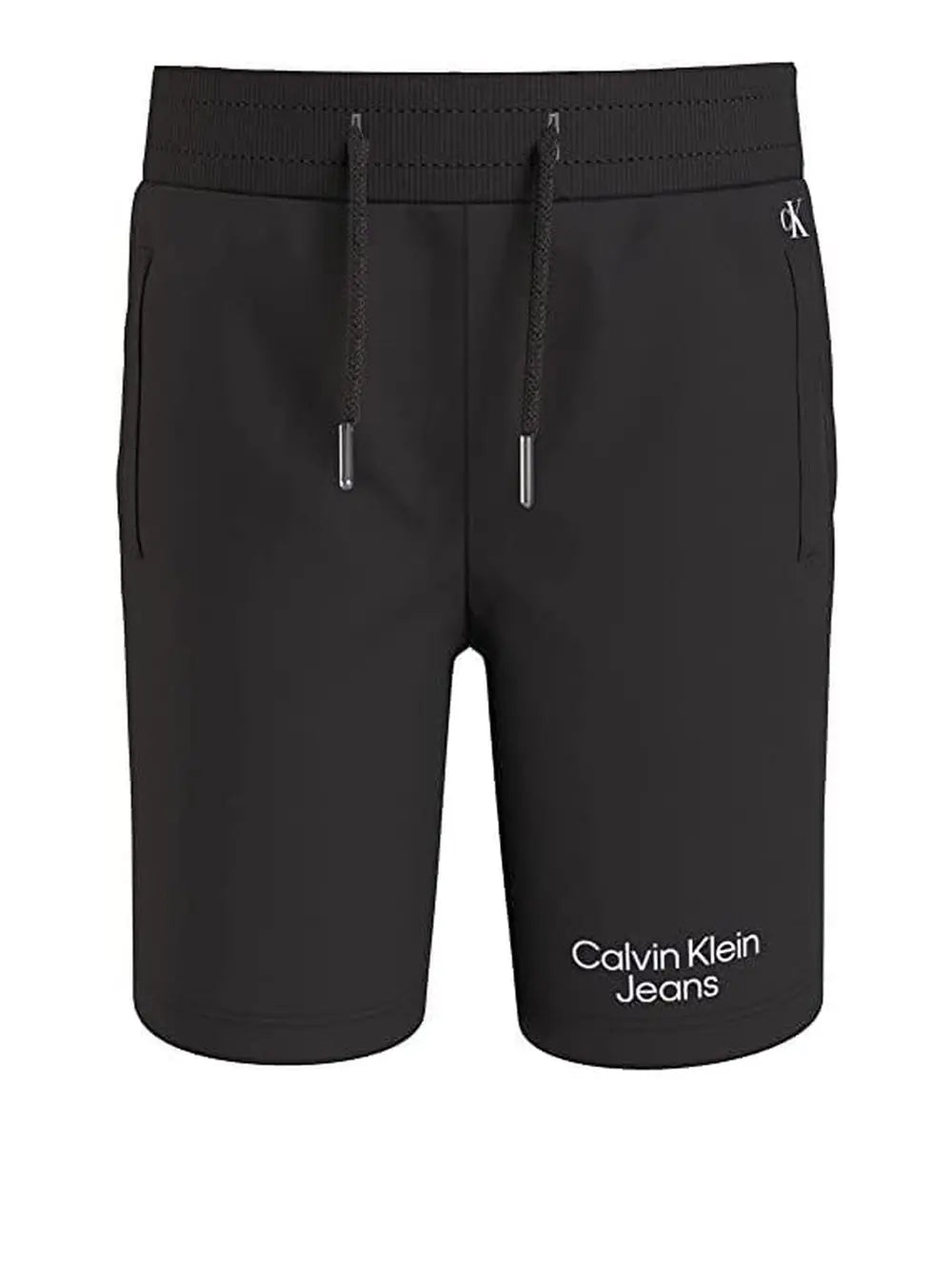 Bermuda Calvin Klein Bambino Stack Logo Nero Calvin Klein  Angolo dello Sport