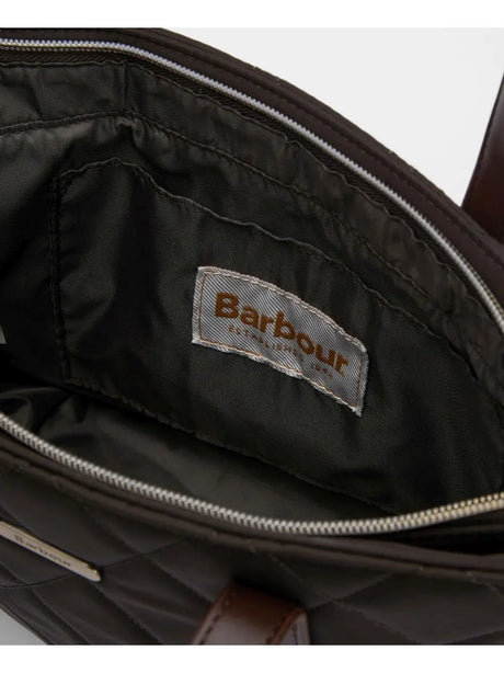 Borsa Barbour mini quilted tote Donna - Oliva