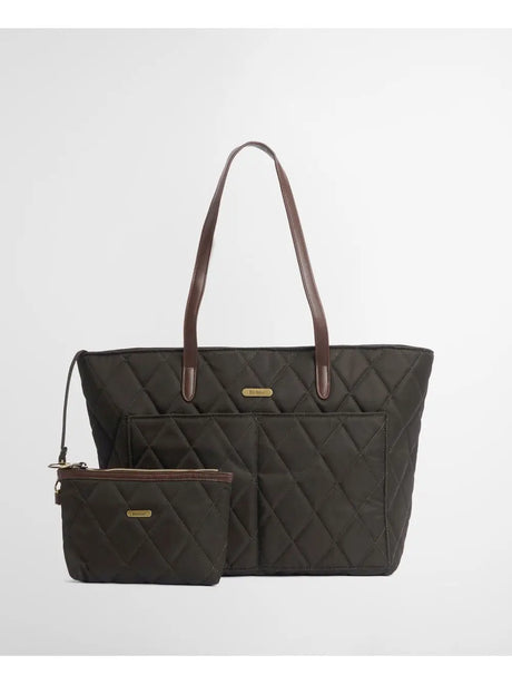 Borsa Barbour quilted tote Donna - Oliva