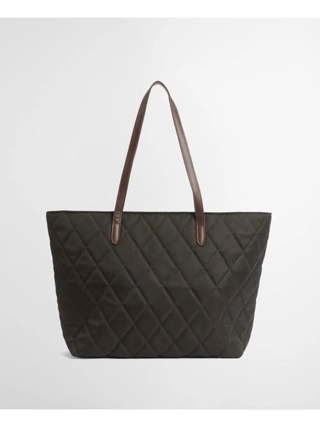 Borsa Barbour quilted tote Donna - Oliva