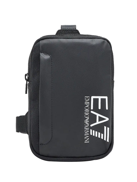 Borsa Ea7 Logo Printed Zip-Up Unisex - Nero