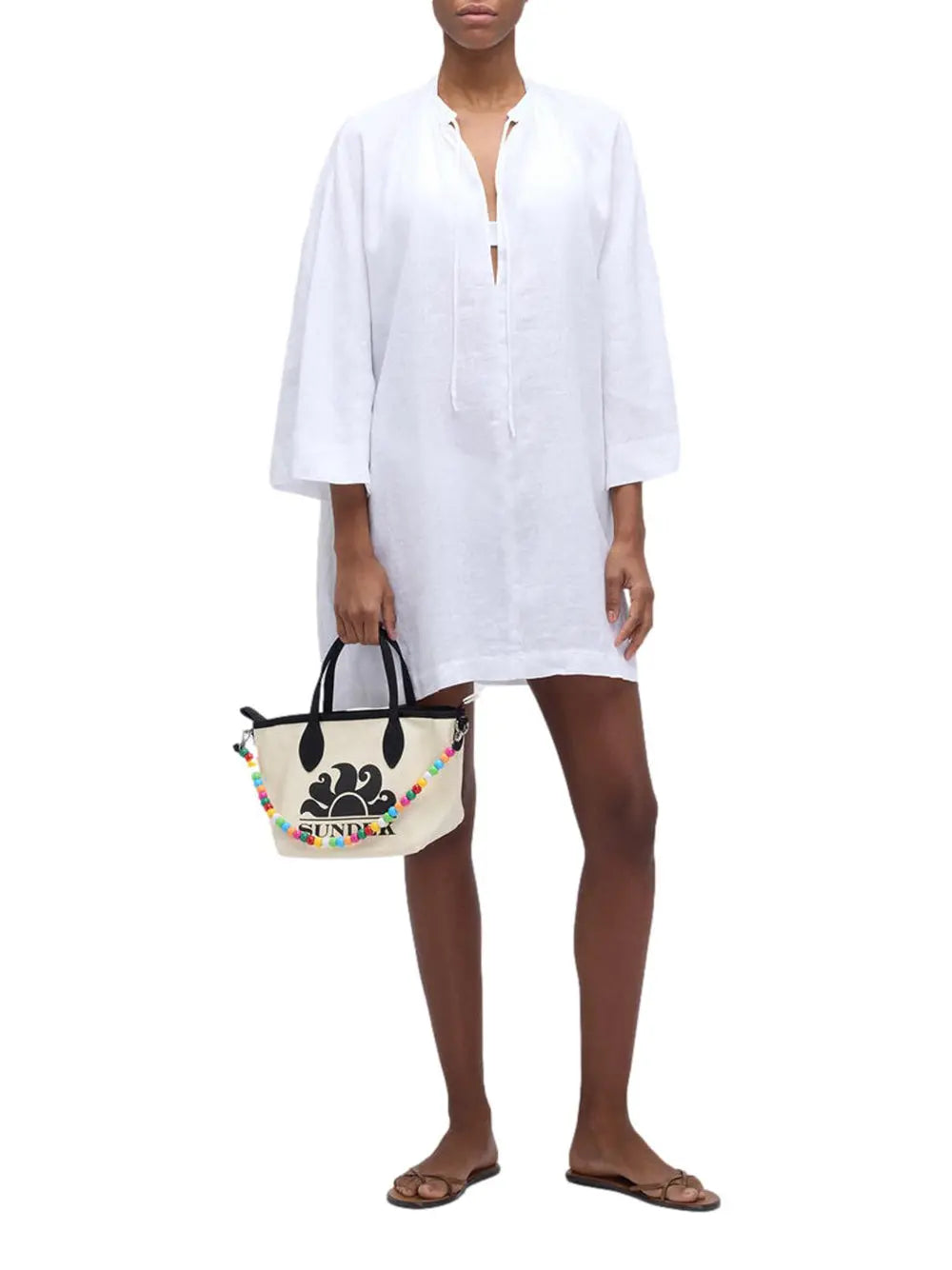 Borsa Mare Jane Sundek Donna - Avorio