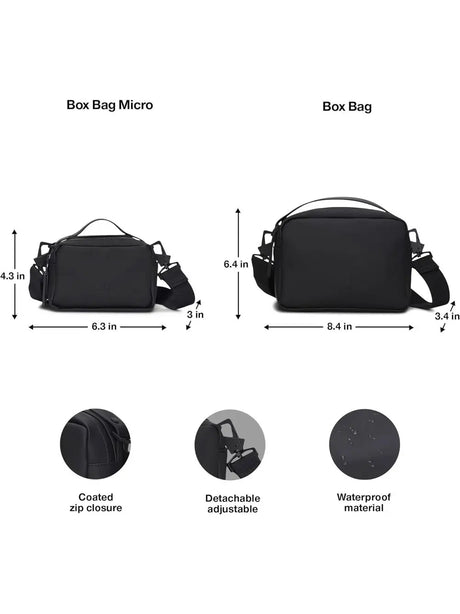 Borsa Rains BOX BAG W3 Unisex - Nero